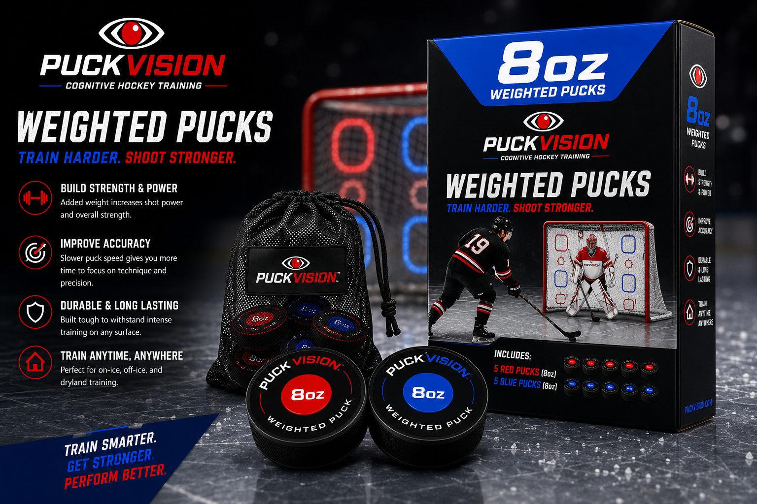 8oz Weighted Pucks