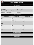 Hockey Game Notes