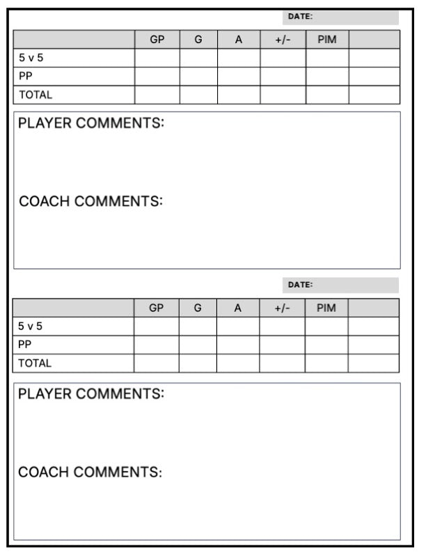 The Hockey Players Journal