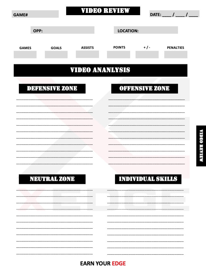 Hockey Training Journal