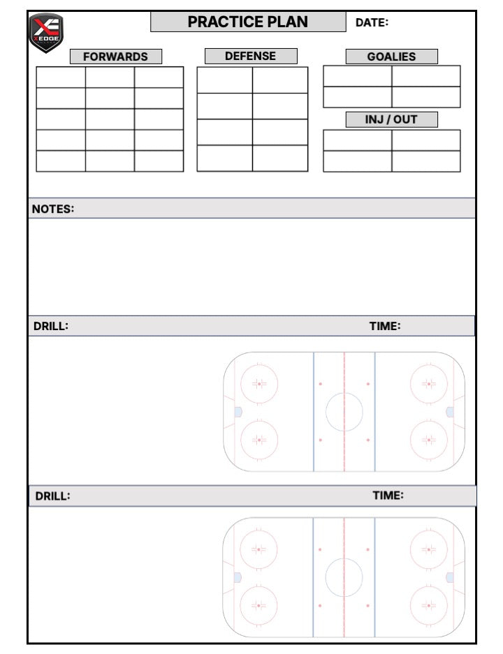 The Hockey Practice Plan Notebook